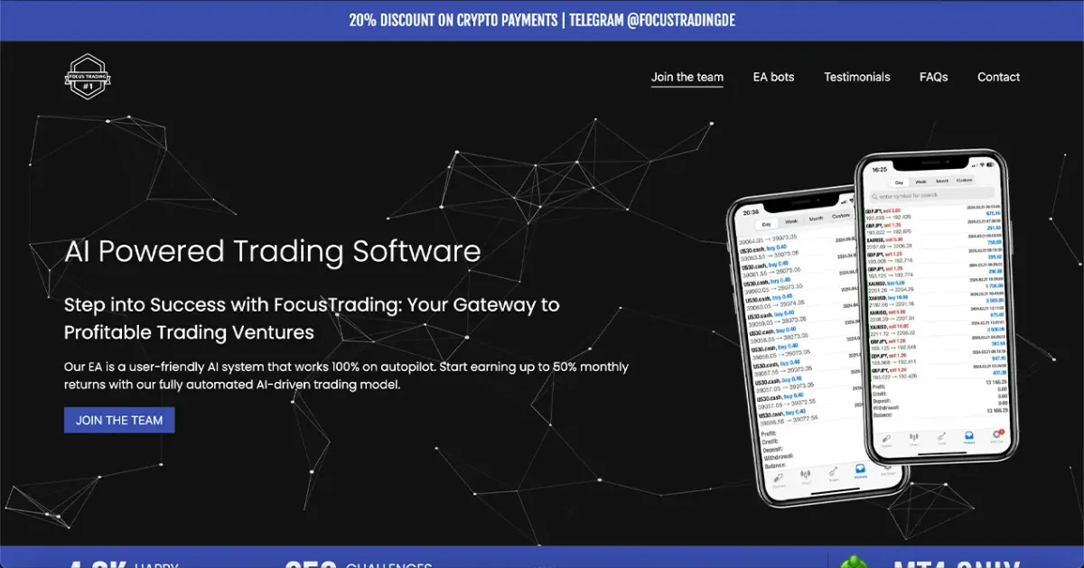 Screenshot of FocusTrading