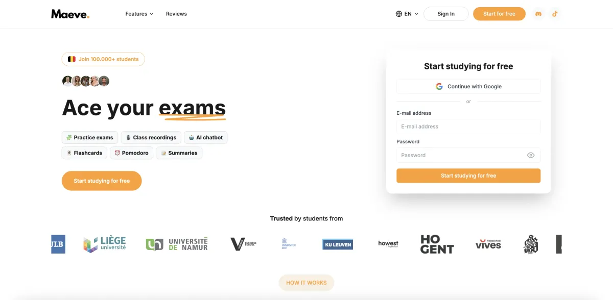 Screenshot of Ask Maeve