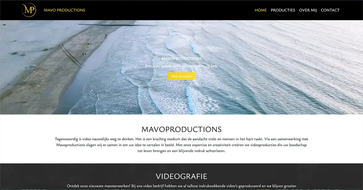Screenshot of Mavo Productions