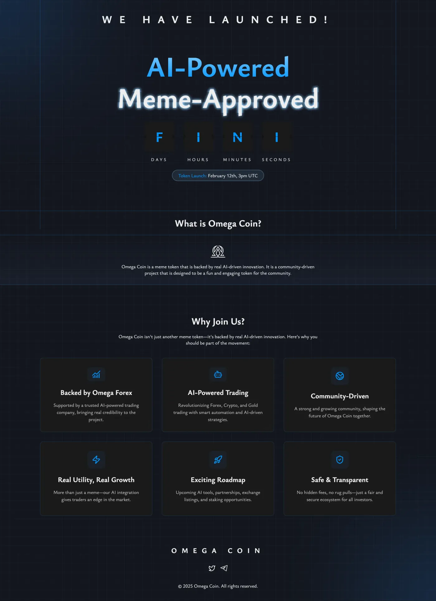 Full screenshot of Omega Trading